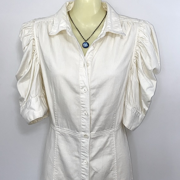 Frame Dress White Mini Cotton Nwot  SP - Picture 3 of 7